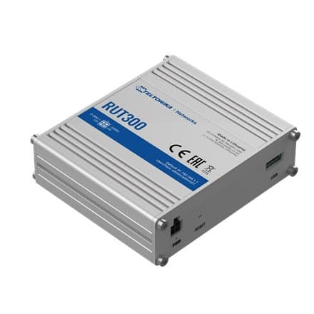 TELTONIKA RUT300 Industrial wired router 5X RJ45 100MB / S