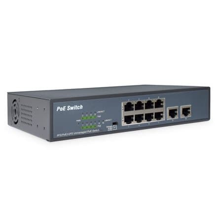 DIGITUS DN-95323-1 - switch - 8 ports - unmanaged Harmaa