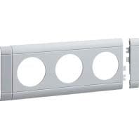 Hager GB08030LAN cover 1 stk aluminium Aluminium