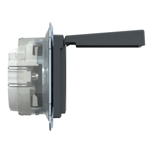 Merten SCHUKO hylsa anth med gångjärnslock IP44 MEG2414-0414 (MEG2414-0414)
