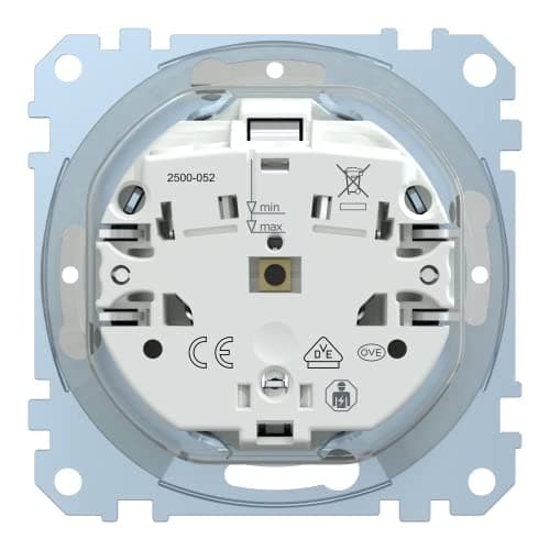 Merten SCHUKO hylsa anth med gångjärnslock IP44 MEG2414-0414 (MEG2414-0414)
