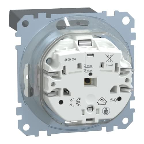 Merten SCHUKO hylsa anth med gångjärnslock IP44 MEG2414-0414 (MEG2414-0414)