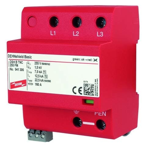 Dehn 941306 DSH B TNC 255 FM applikationsmulighed kombinationsafleder DEHNshield (941306)