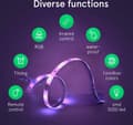 Miniatyrbillede 3 af 7: NOUS F1 Smart LED strip 5m RGB WIFI