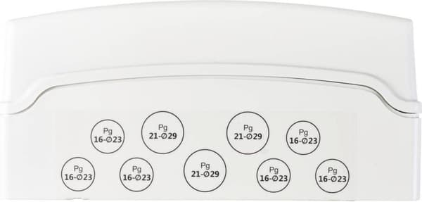 Sygonix SY-5491854 lille fordeler overflademontering Antal fordelinger = 12 Antal rækker = 1 Indhold 1 s