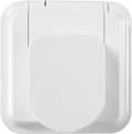 Miniatyrbillede 2 af 4: Sygonix SY-5775152 1-vejs jordafledningskontakt (under disk) Børnebeskyttelse IP44 Hvid