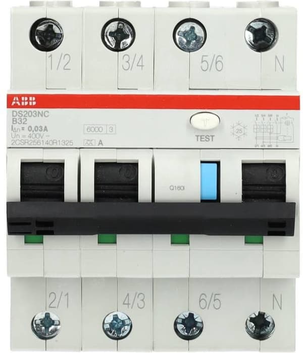 ABB System pro M Compact Jordlækagestrømafbryder - 2CSR256140R1325 - E377K