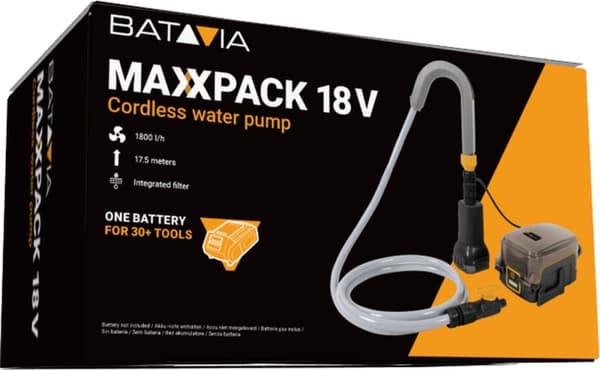 Batteri Vandpumpe 18V | Ekskl. Batteri & oplader | Maxxpack® batteriplatform