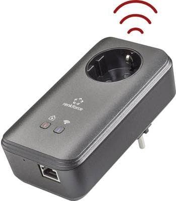 Renkforce PL600D WiFi Powerline WLAN enkeladapter 500 MBit/s (RF-3385556)
