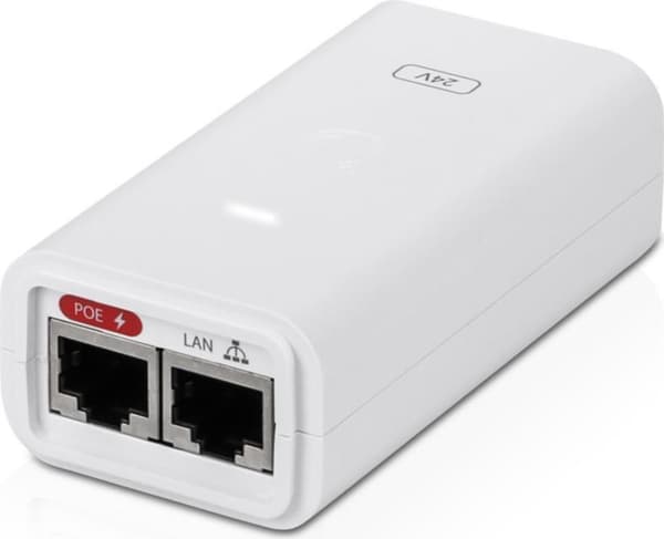 Ubiquiti Networks POE-24-24W-WH - Power Injector - AC 100-240V - Lähtöliitännät: 1