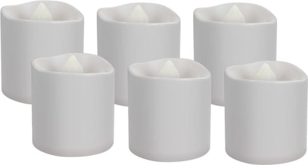 Goobay set med 6 LED värmeljus (64603) Vit