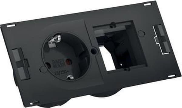 BACHMANN stekkerdoos DUE, barnebarn, 2x USB