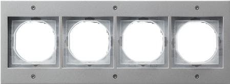 GIRA TX_44. Farve på produkt: Aluminium, Materiale: Termoplast, Design: Konventionel. Bredde: 110 mm, Højde: 300 mm, Tykkelse: 1,63 cm (021465)