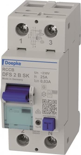 Doepke fejlstrømsafbryder DFS2 025-2/0.03-B SK (09124598)