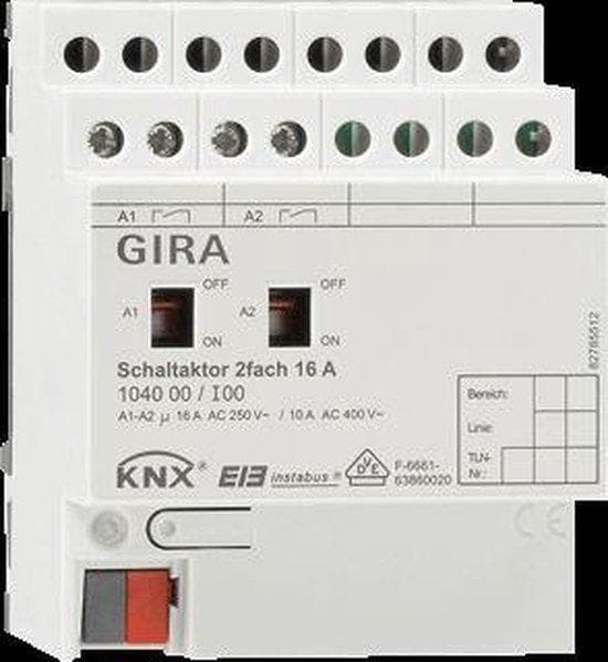 GIRA aktuator 104000 KNX/EIB kontakt 2-fold 16A REG (104000)