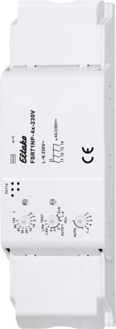 Eltako radiostrømstødskobling vedr. 4 kanaler FSR71NP-4x-230V (30400865)