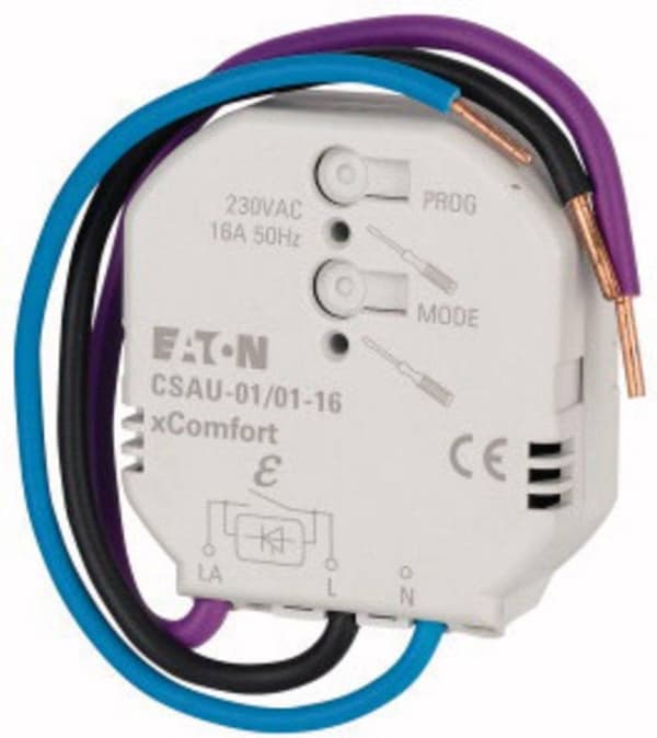 CSAU-01/01-16 Eaton xComfort Switch aktuator Switch kapacitet (maks.) 3680 W