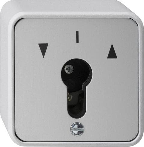 GIRA 016330. Kontrol: Knop, Farve på produkt: Grå, Nuværende vurdering: 10 A. Antal pr. pakke: 1 stk. (016330)