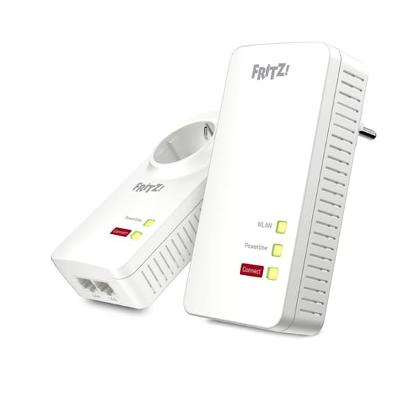 FRITZ!Powerline 1260E WLAN-sæt 1200 Mbit/s Ethernet LAN Wi-Fi Hvid Hvid