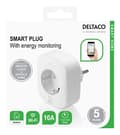 Miniatyrbilde 5 av 5: DELTACO Smart hjemmebryter, WiFi, energimåler, hvit