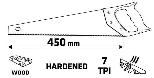 PTFE 450mm såg med kåpa