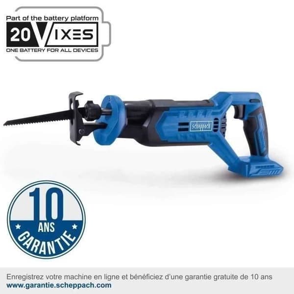 Sladdlös tigersåg C-RS100-X - maxsågning 115 mm alla material + 1 blad - SCHEPPACH 20V IXES - utan batteri eller laddare