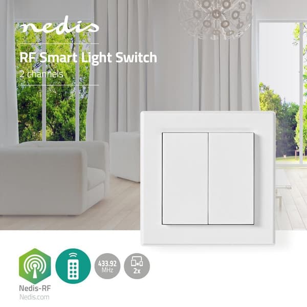 Nedis RF-Kontakt | 433 MHz | 18 W | Hvit