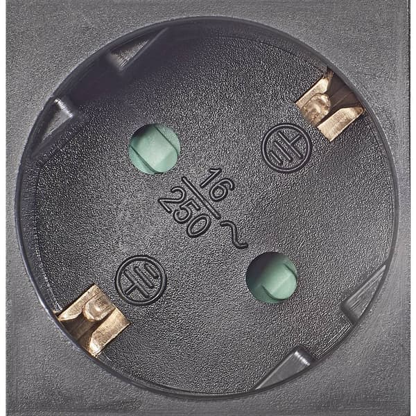 Renkforce 815A-CMB-SUSB Förgreningsdosa med brytare 6x Svart, Silver Skyddskontakt 1 st