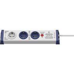 interBär 8110-002.01 Stikdåse uden afbryder Schuko 3x Hvid, Blå Stik med jordkontakt 1 stk