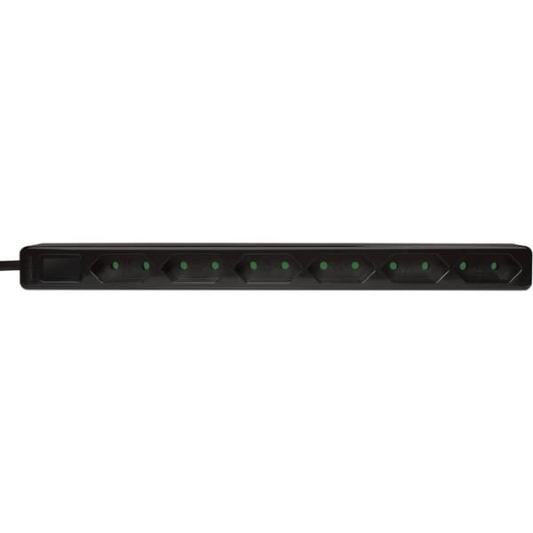 LogiLink LPS231B Grenuttag 6x Svart Euro-kontakt