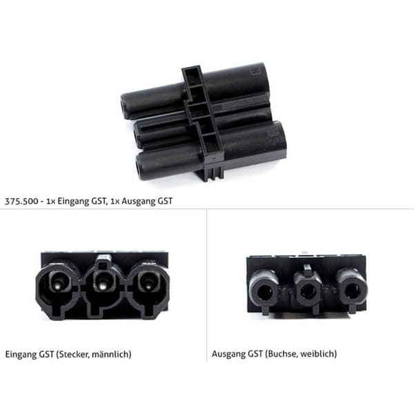 Bachmann 375.500 Adapterkoppling Svart