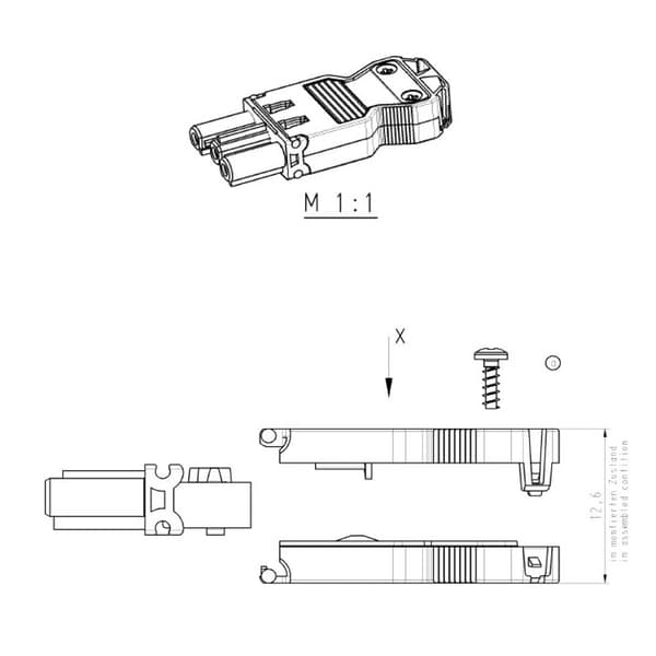 Bachmann 375.514 Adapterkoppling Vit