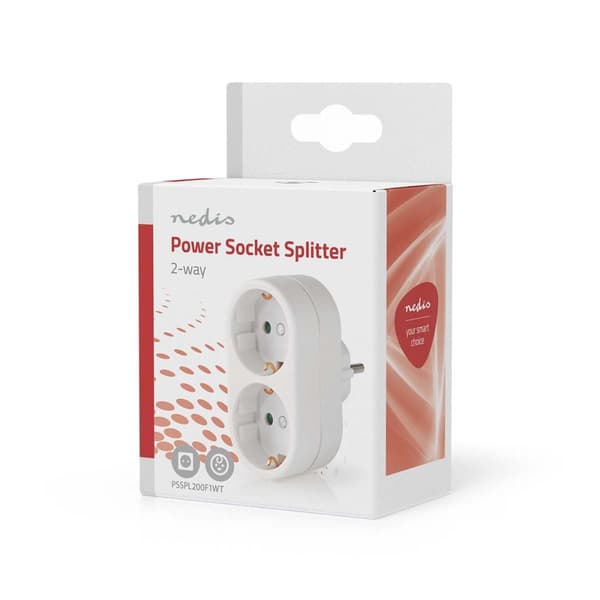 Nedis Virtapistoke Jakaja | Tyyppi F (CEE 7/7) | 250 V AC 50 Hz | Maadoitettu virtaliitin / Tyyppi F (CEE 7/7) | 250 V AC 50/60 Hz | 16.0 A | 3500 W |