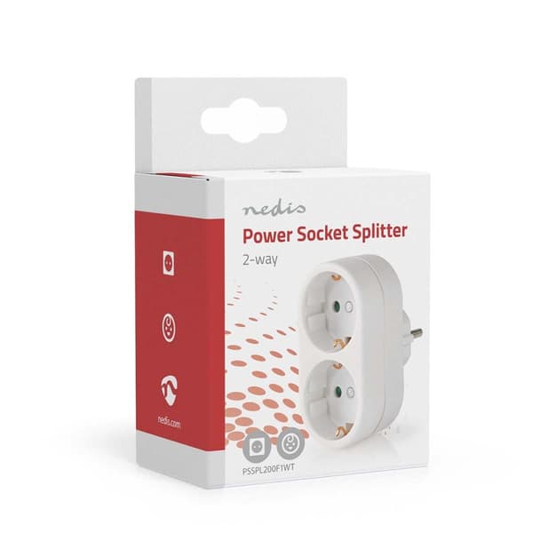 Nedis Virtapistoke Jakaja | Tyyppi F (CEE 7/7) | 250 V AC 50 Hz | Maadoitettu virtaliitin / Tyyppi F (CEE 7/7) | 250 V AC 50/60 Hz | 16.0 A | 3500 W |