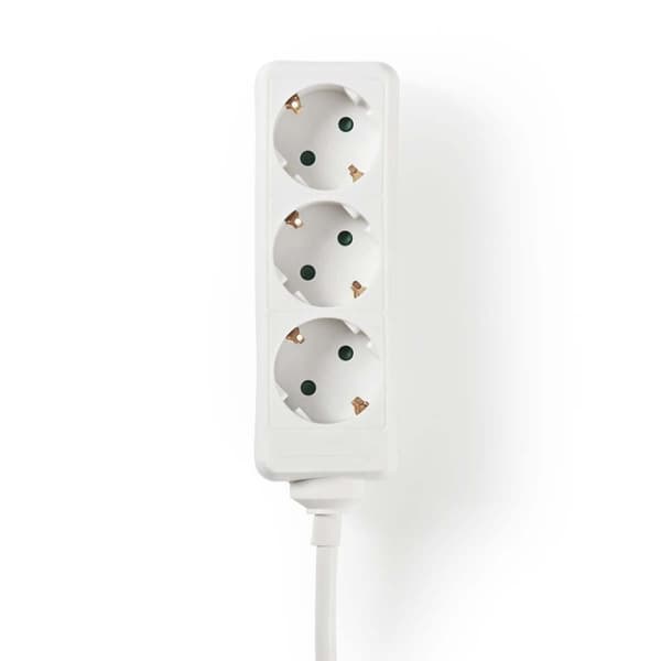 Nedis Jatkojohto | Maadoitettu virtaliitin / Tyyppi F (CEE 7/7) | 3-suuntainen | 3.00 m | 3680 W | 16 A | Maadoituksen tyyppi: Sivukontaktit | 230 V A