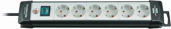 Brennenstuhl Premium-line, strømskinne med 6xCEE 7/4-udgang, 1xCEE 7/