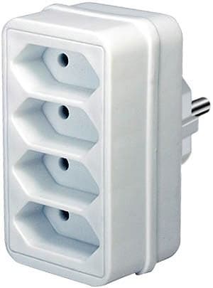 Brennenstuhl strømskinne, 4xIEC 60906-1 udtag, 1x CEE 7/7 tilslutning