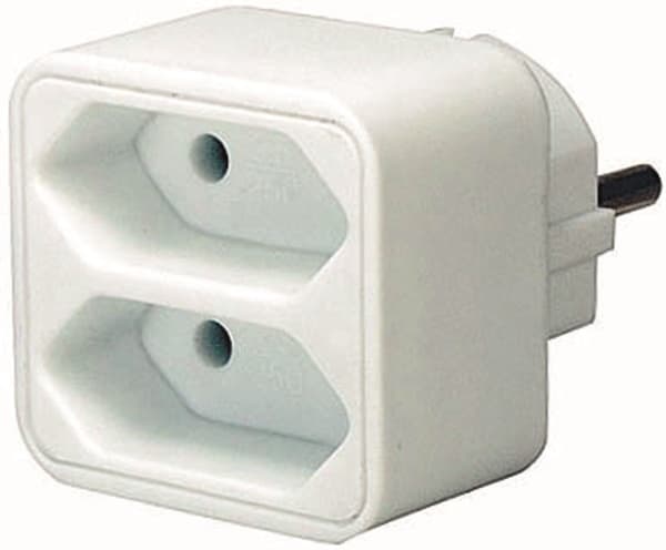 Brennenstuhl strømskinne, 2xIEC 60906-1 udtag, 1x CEE 7/7, hvid