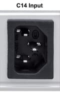 Pikkukuva 5 / 7: Intellinet Vertical Rackmount 24-lähtöinen virranjakoyksikkö (PDU), 20 x C13 ja 4 x lähtö C19, irrotettava virtakaapeli, takana oleva C20-tulo