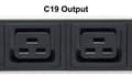 Pikkukuva 6 / 7: Intellinet Vertical Rackmount 24-lähtöinen virranjakoyksikkö (PDU), 20 x C13 ja 4 x lähtö C19, irrotettava virtakaapeli, takana oleva C20-tulo
