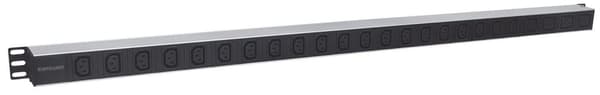 Intellinet Vertical Rackmount 24-lähtöinen virranjakoyksikkö (PDU), 20 x C13 ja 4 x lähtö C19, irrotettava virtakaapeli, takana oleva C20-tulo