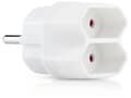 Miniatyrbillede 2 af 2: Splitterstik 2-vejs EU, Adapter med 2 stikkontakter