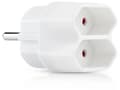 Miniatyrbillede 1 af 2: Splitterstik 2-vejs EU, Adapter med 2 stikkontakter