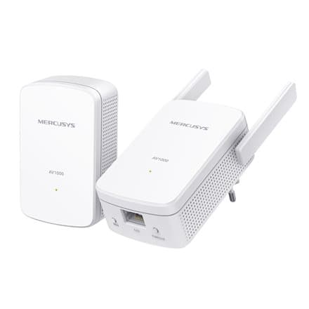 Mercusys | AV1000 Gigabit Powerline Wi-Fi Kit | MP510 KIT | 1000 Mbit/s | Ethernet LAN (RJ-45) ports 1 | 802.11n Hvit