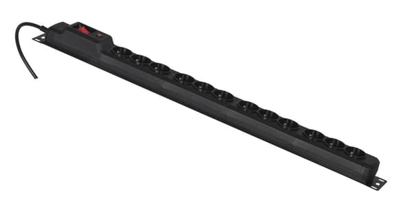 Activejet COMBO 12 stikdåse strømskinne 1,5m sort