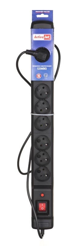 Activejet ACJ COMBO 9GN 5M sort strømskinne med ledning