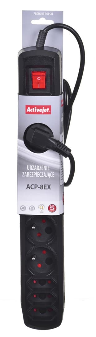 Activejet APN-8G/1,5M-BK strømskinne med ledning