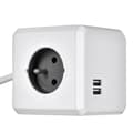 Miniatyrbillede 3 af 4: Allocacoc PowerCube Extended USB E(FR), 1,5 m strømforlænger 4 stikkontakter