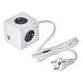 Miniatyrbillede 1 af 4: Allocacoc PowerCube Extended USB E(FR), 1,5 m strømforlænger 4 stikkontakter