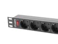 Miniatyrbillede 3 af 4: LANBERG RACK POWER STRIP 19" PDU 1U 9X SHUKO